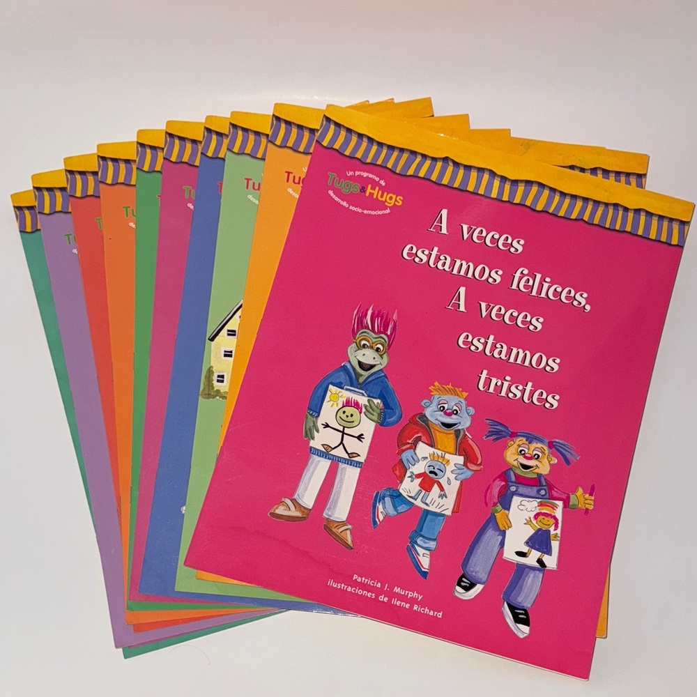 Spanish Children's 11 Book Set about behaviors and emotions